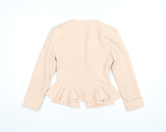 Miss Selfridge Beige Blazer Women UK 8 Slim Fit