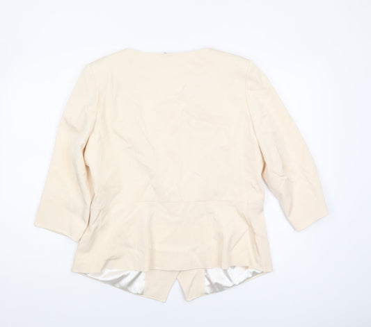 Per Una Speziale Women’s Beige Suit Jacket Size 18