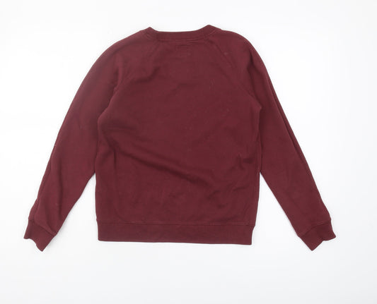 Jack Wills Women's Red Pullover Sweatshirt Size 8