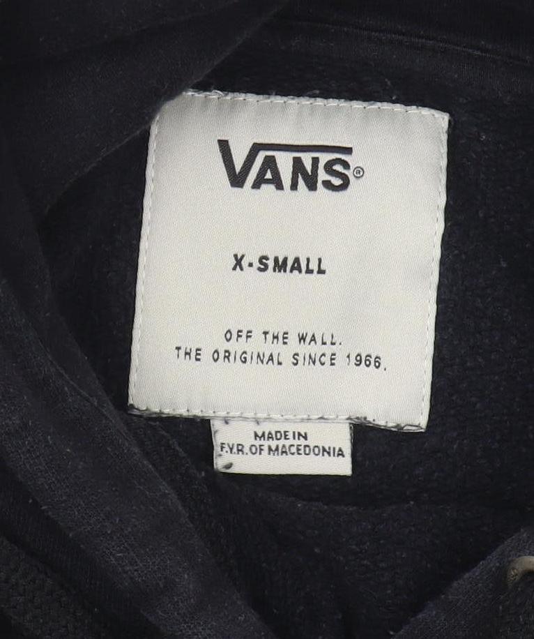 Vans Men's Black XS Pullover Hoodie - Skateboard Style