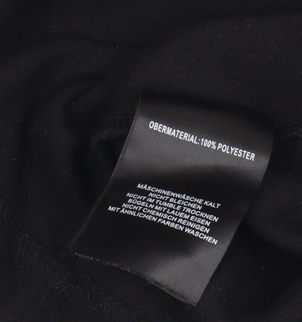 TOG24 Men's Black 1/4 Zip Fleece Sweatshirt - L