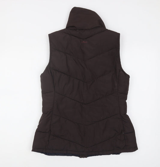 Joules Women's Brown Puffer Waistcoat Size 12