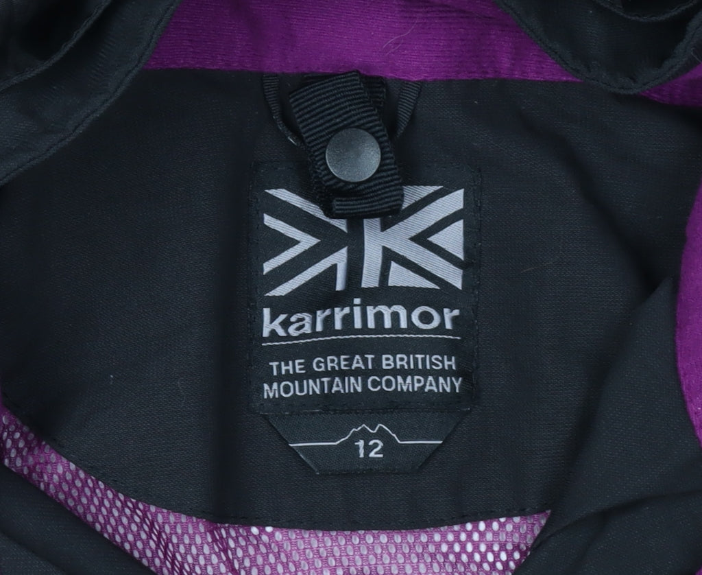 Karrimor Women's Black Waterproof Hooded Jacket Size 12