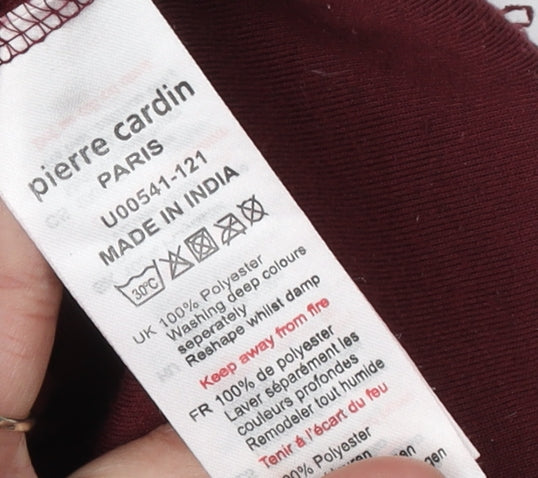Pierre Cardin Men's Red Basic Fleece Jacket 2XL