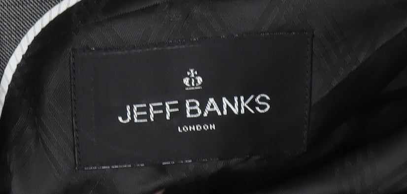 Jeff Banks Men's Grey Blazer 42 Long Classic
