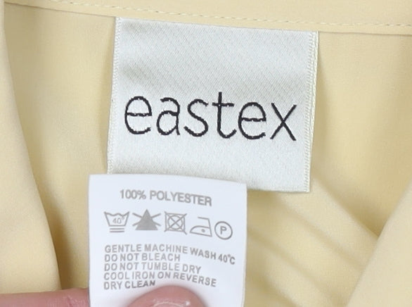 Eastex Women's Beige Button-Up Blouse Size 10