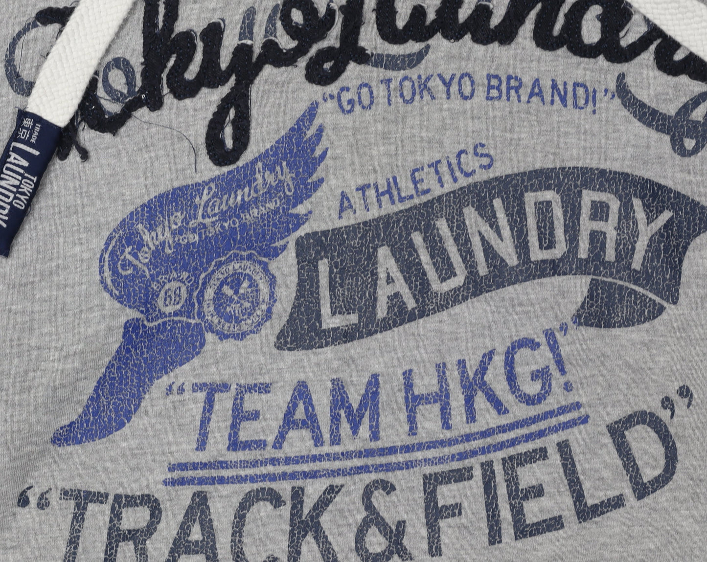 Tokyo Laundry Men's Grey Pullover Hoodie L