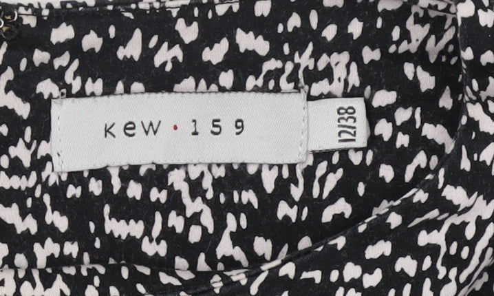 Kew 159 Women's Black Short Sleeve Top Size 12