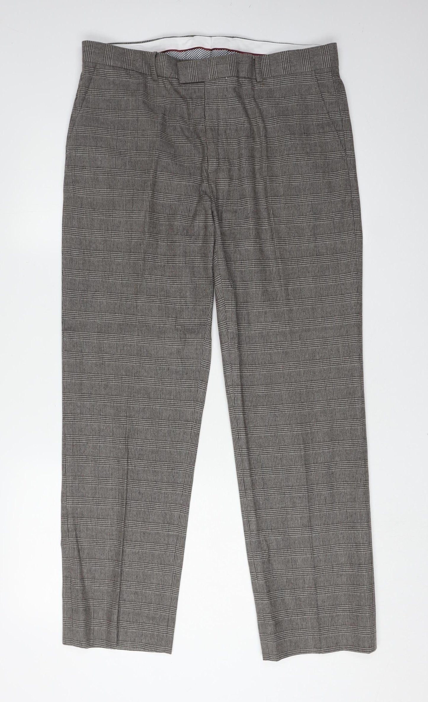 Charles Tyrwhitt Men's Grey Trousers, Size 34
