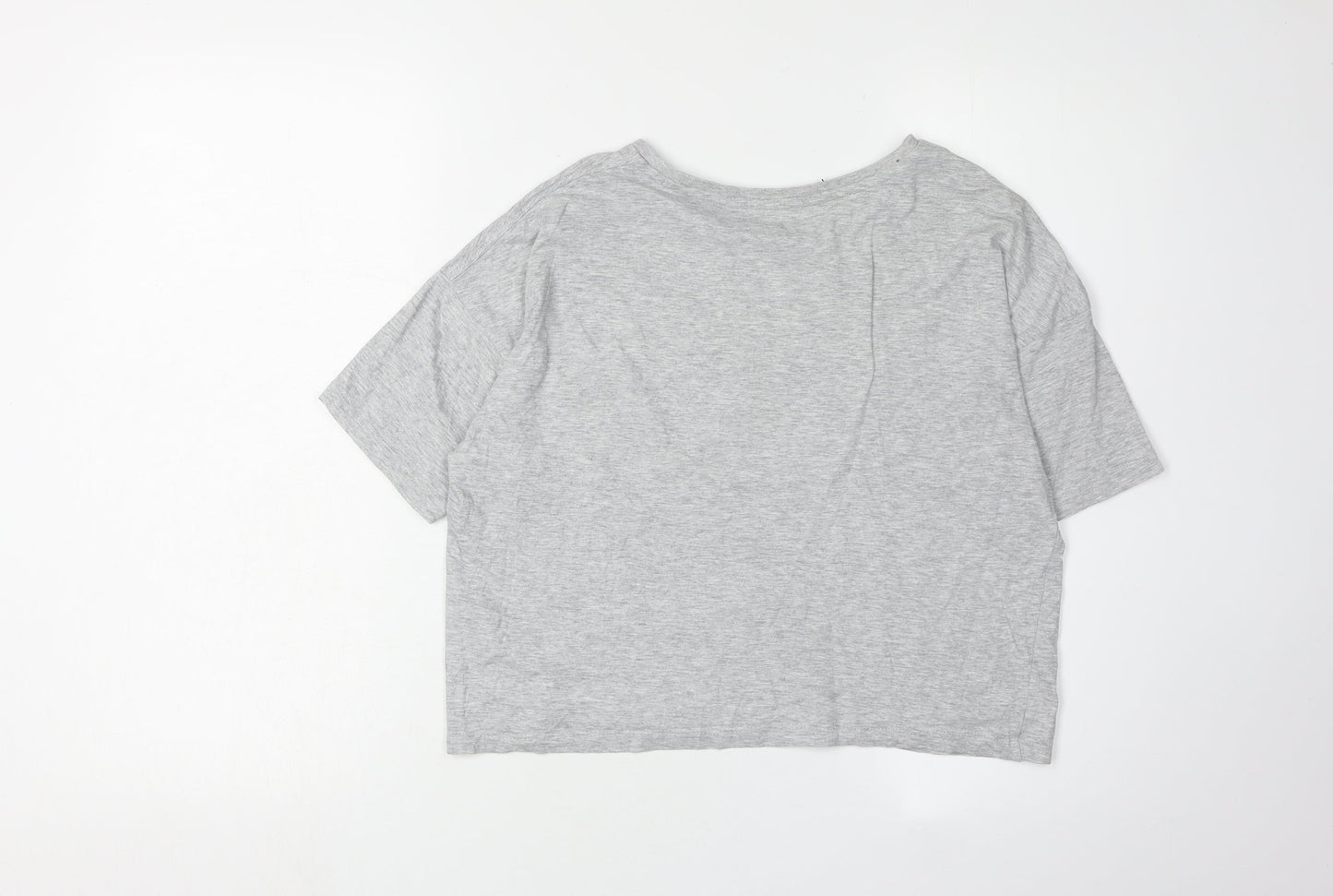 Puma Women's Grey Cotton T-Shirt, XS, Casual Comfort