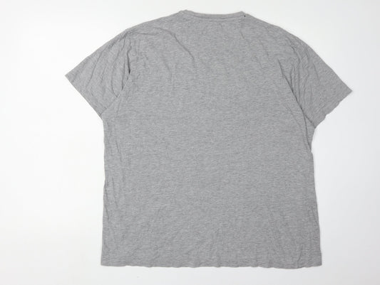 James Pringle Men's Grey Colourblock T-Shirt, Size L