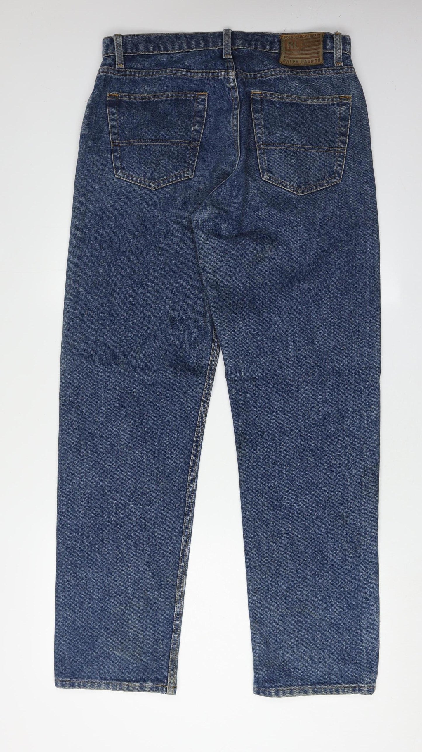 Ralph Lauren Men's Blue Straight Denim Jeans 32