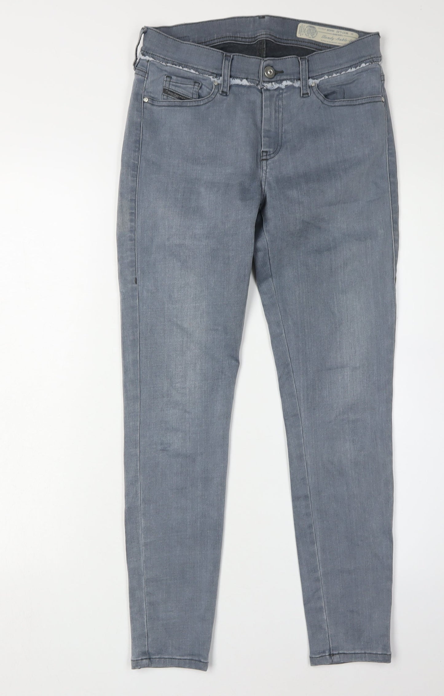 Diesel Women's Grey Skinny Jeans, Size 27, Cotton Blend