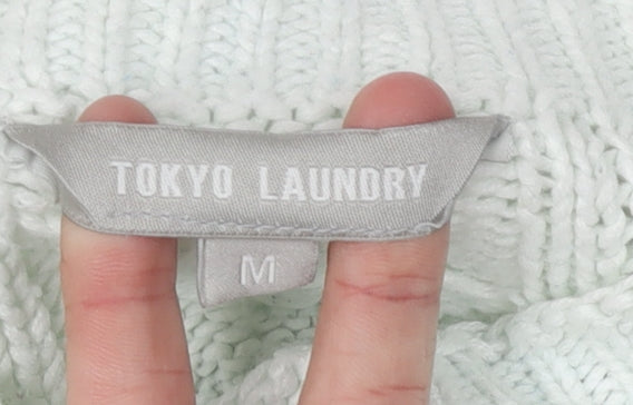 Tokyo Laundry Women's Mock Neck Cable-Knit Jumper M