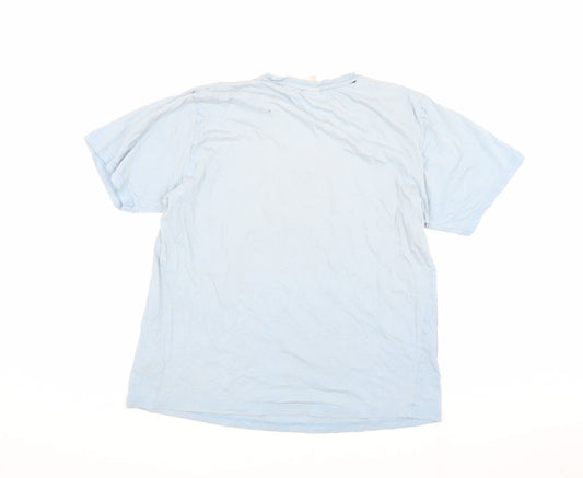 The Simpsons Homer Blue Men's Large Cotton T-Shirt