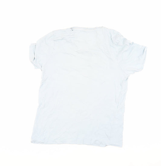 Slazenger Men's Blue V-Neck T-Shirt, Size S