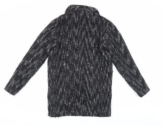 Miss Selfridge Women's Black Long Sleeve Coat