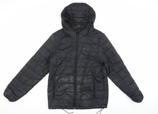 Peter Storm Men's Black Puffer Jacket XS Hooded Outdoor