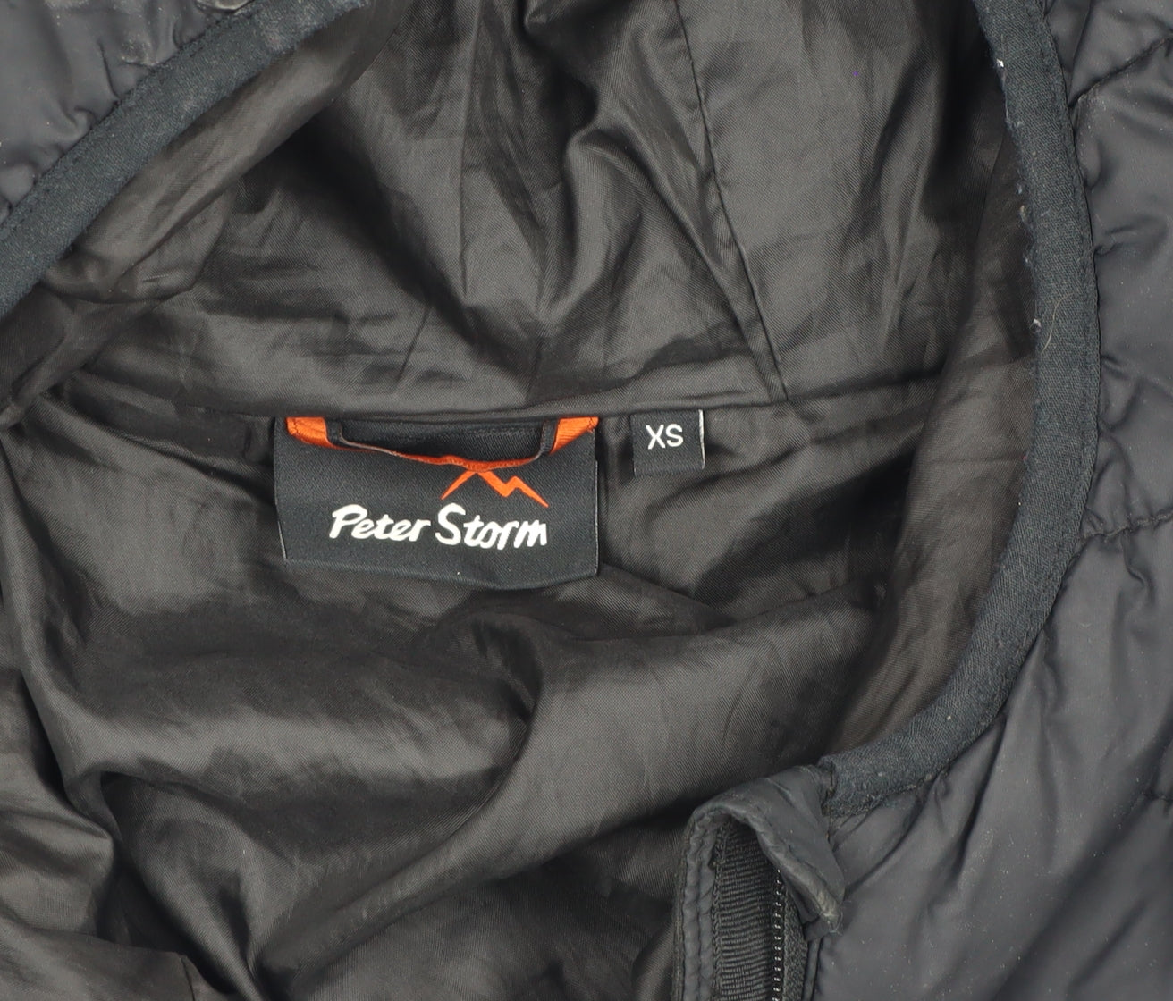 Peter Storm Men's Black Puffer Jacket XS Hooded Outdoor