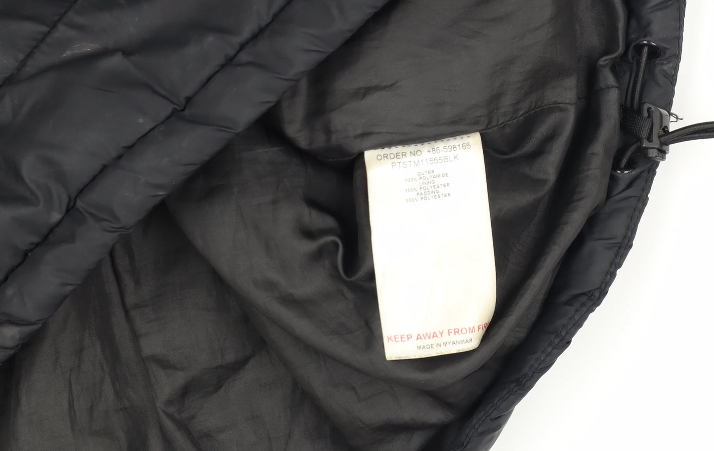 Peter Storm Men's Black Puffer Jacket XS Hooded Outdoor