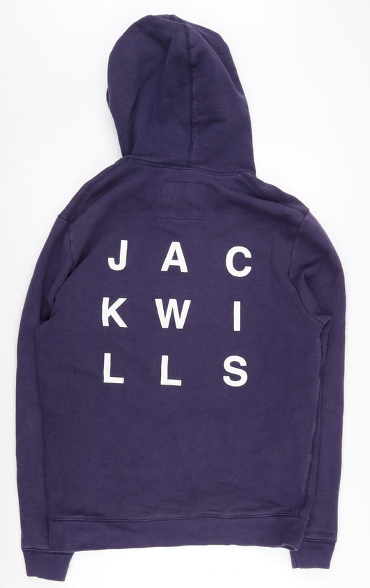 Jack Wills Men's Purple Hoodie M - Classic Style
