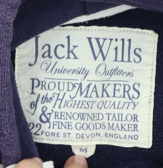 Jack Wills Men's Purple Hoodie M - Classic Style