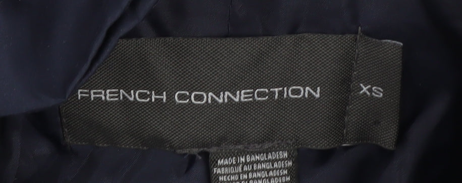 Additional view of French Connection Women's Blue Hooded Parka XS