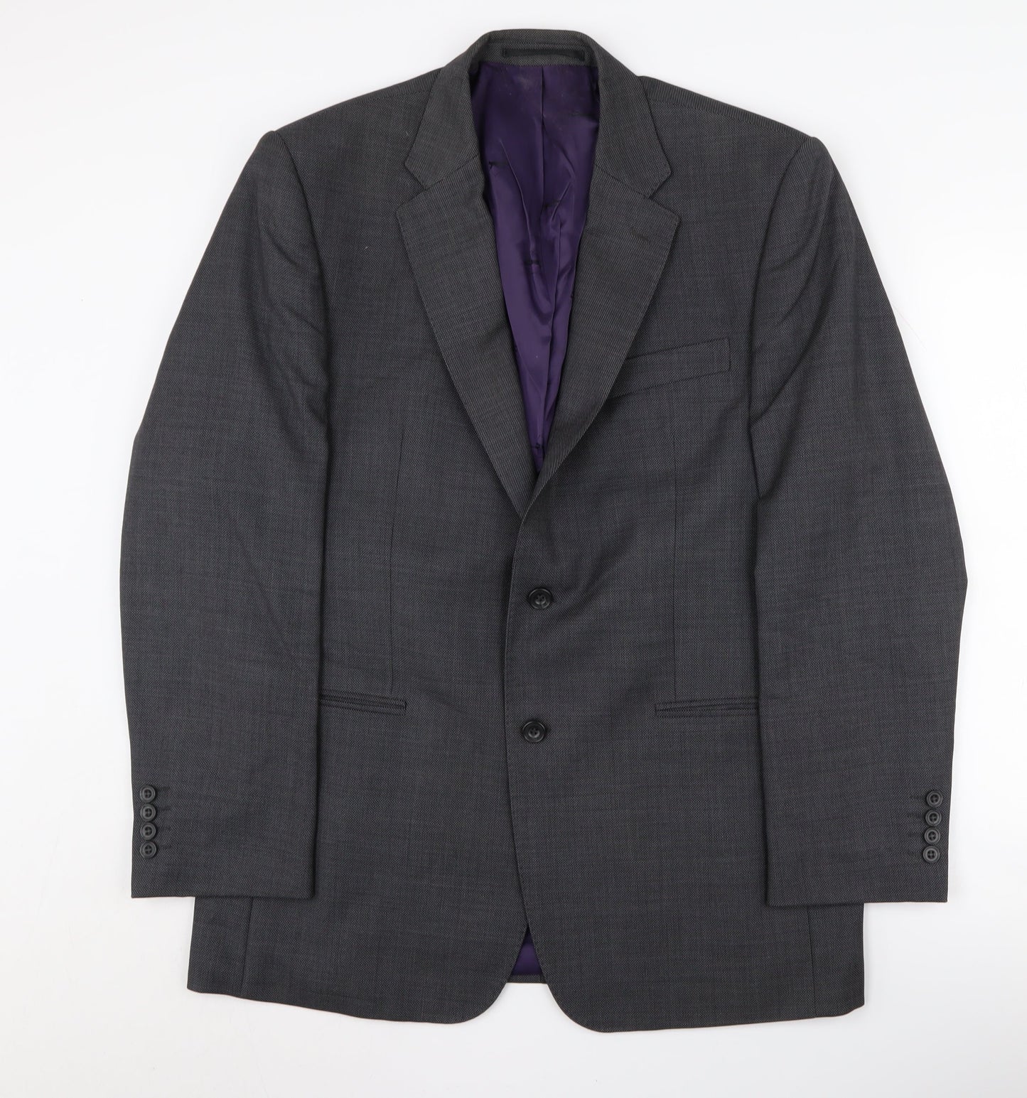Paul Costelloe Men's Grey Regular Fit Blazer, Size 40R