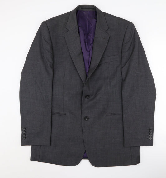 Paul Costelloe Men's Grey Regular Fit Blazer, Size 40R