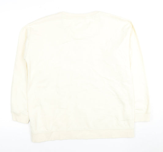 Fat Face Women's Ivory Star Print Sweatshirt, Size 12