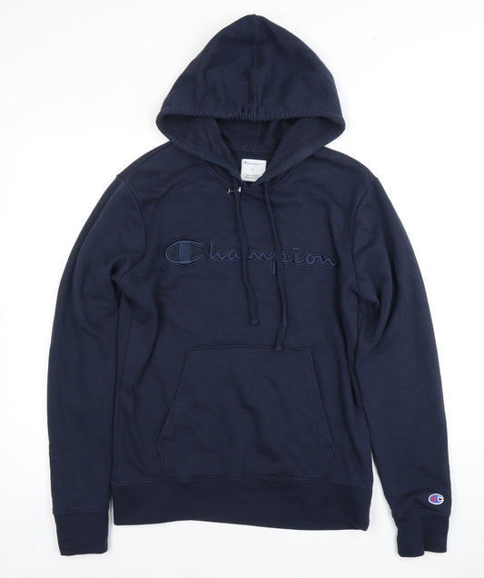 Mens UK S Regular Champion Blue Pullover Hoodie