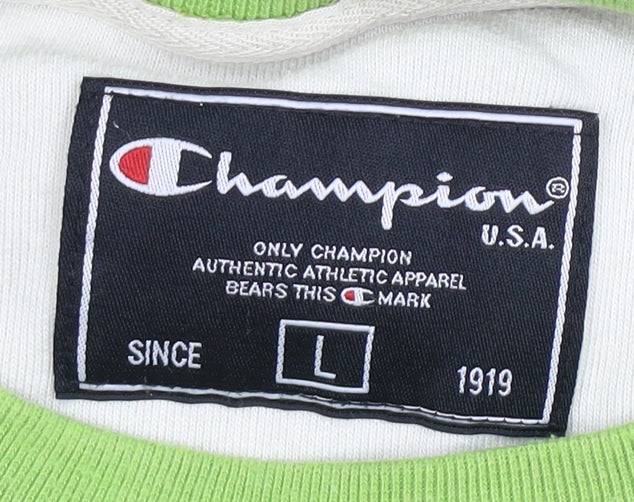 Champion Men's Green Pullover Sweatshirt L