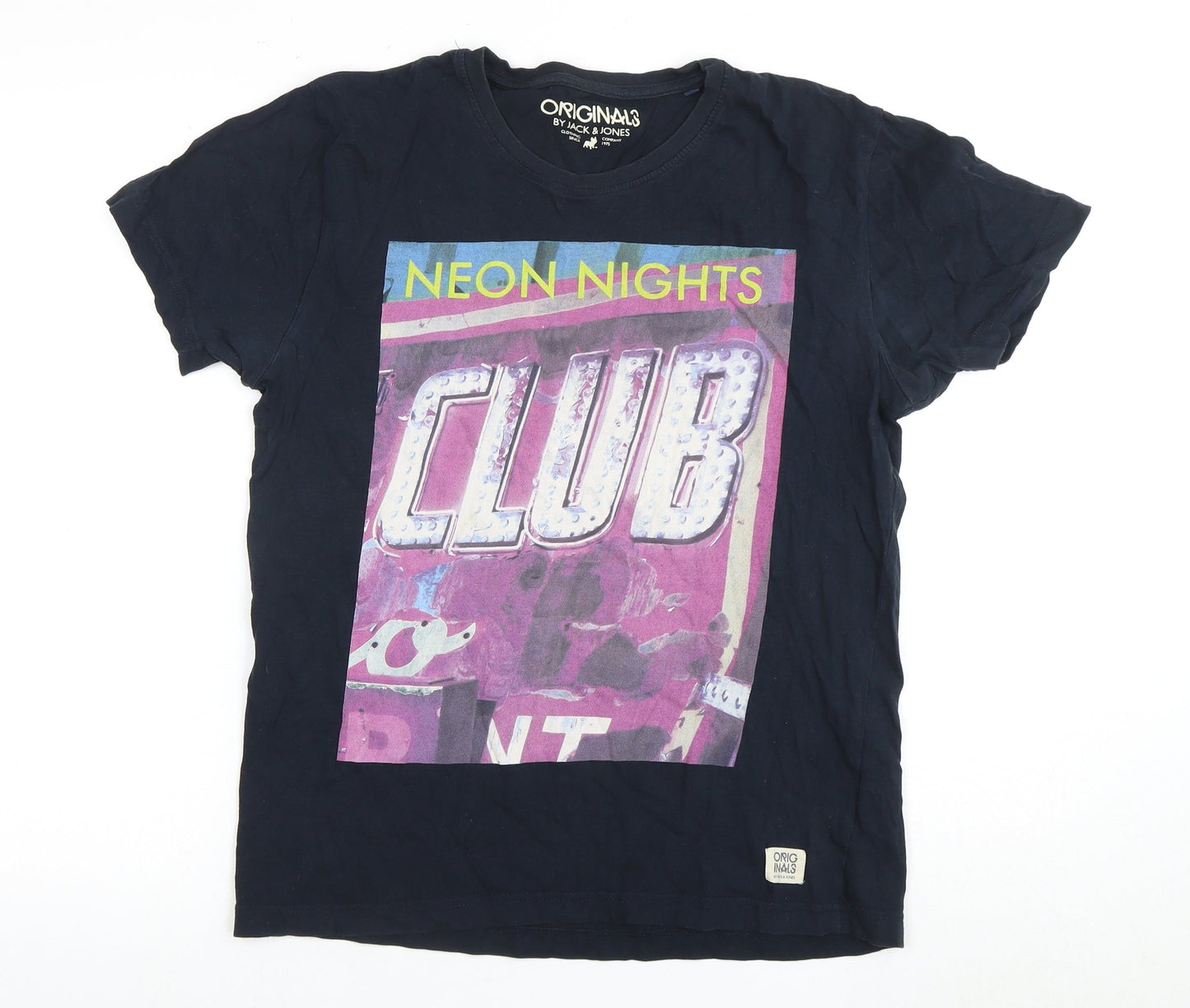 Jack & Jones Men's Black L Graphic Print T-Shirt