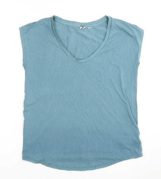 Gap Women's Blue XS V-Neck Basic T-Shirt