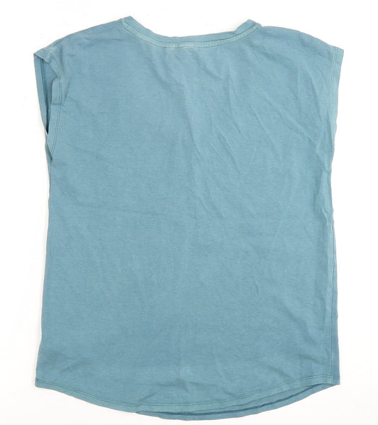 Gap Women's Blue XS V-Neck Basic T-Shirt