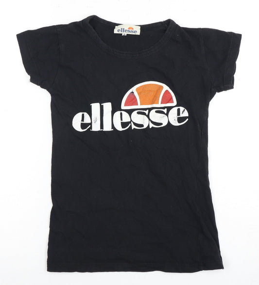 Ellesse Teens Black Short Sleeve T-Shirt, S