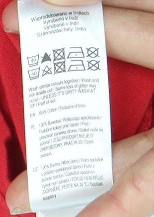 Disney Red Long Sleeve Minnie Mouse Christmas Top Size 10