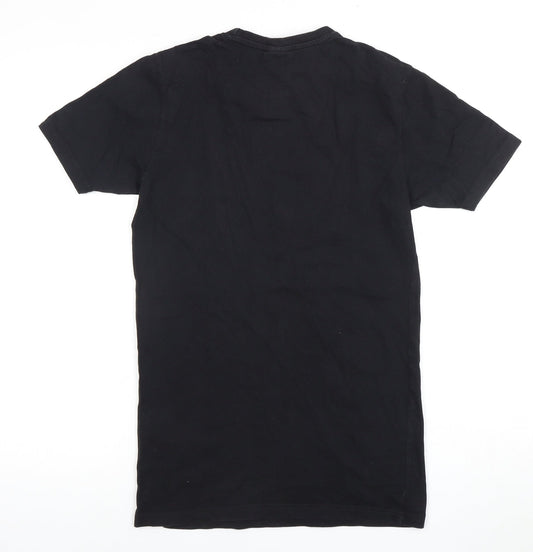 Ellesse Men's Black XS Crew Neck T-Shirt Logo Short Sleeve