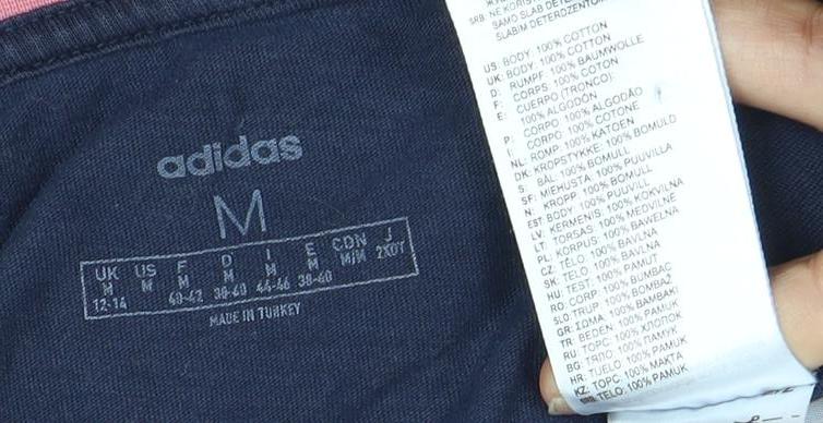 Adidas Women's Blue M Crew Neck T-Shirt