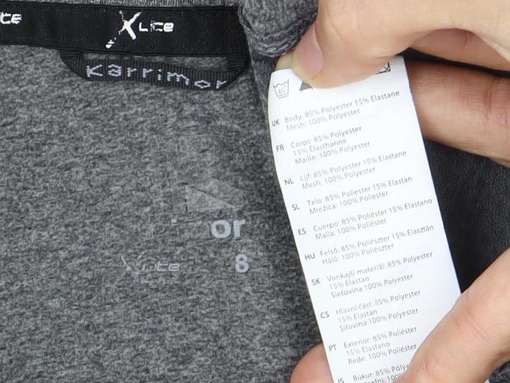 Karrimor Women's Grey Running Top Size 8 Long Sleeve