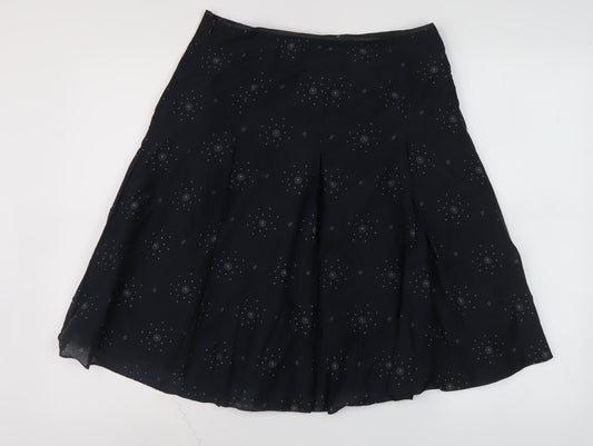 Banana Republic Women's Black A-Line Skirt Size 4