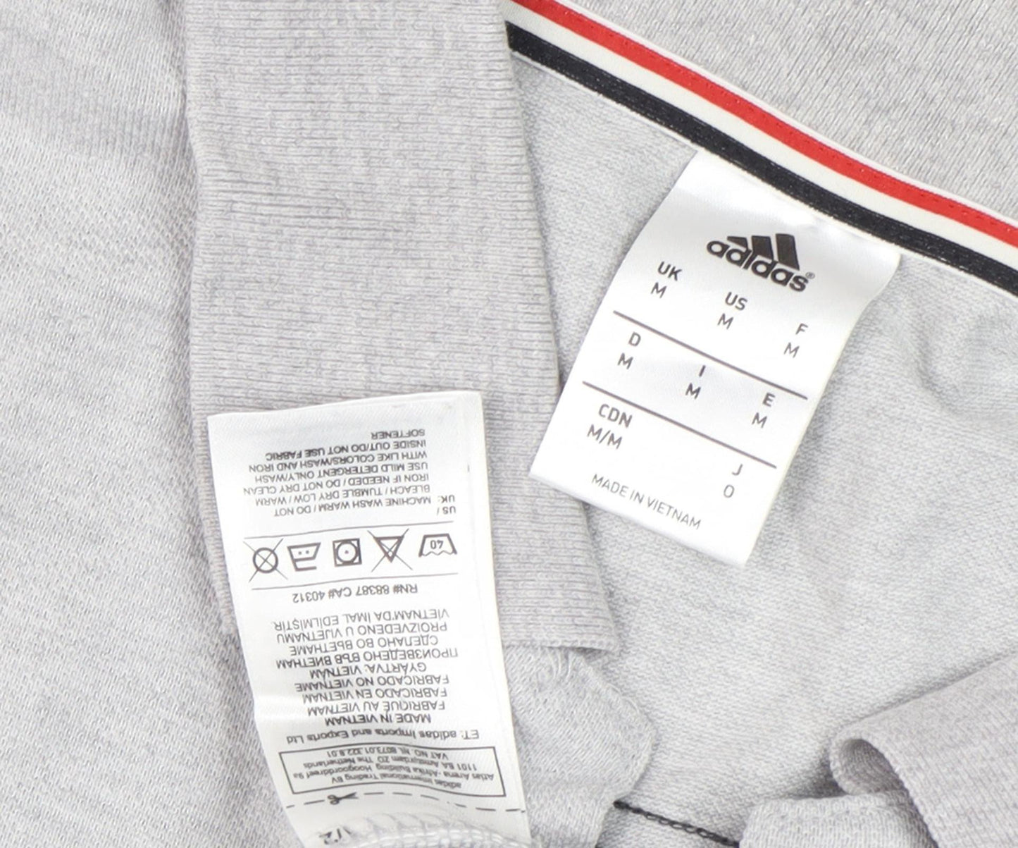 Adidas Men's Grey Polo Shirt M Regular Fit Football