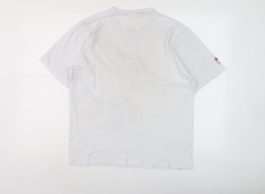 Womens UK Size S Team GB White Cotton T-Shirt