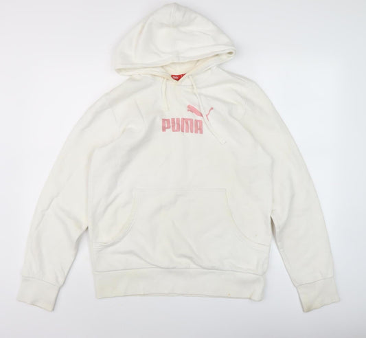 Puma Women's White Pullover Hoodie Size 16 Casual