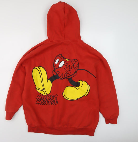Disney Unisex Red Mickey Mouse XS Pullover Hoodie
