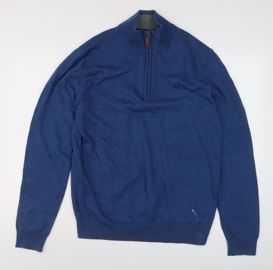 Crew Clothing Co. Men's Blue Pullover Jumper L