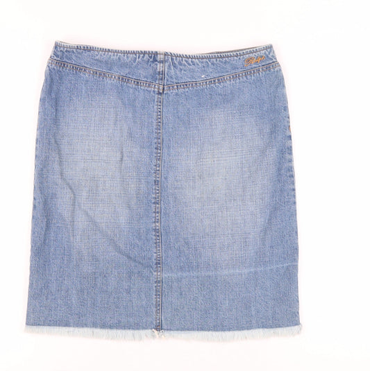 Ralph Lauren Women's Blue Denim Midi Skirt Size 6