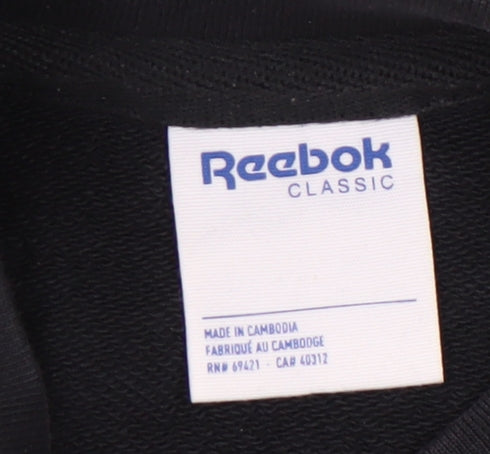 Reebok Men's Black Pullover Sweatshirt M
