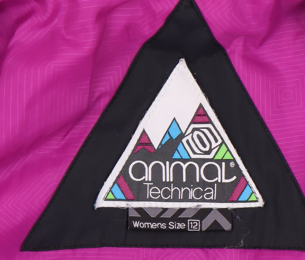 Animal Women's Black Waterproof Rain Jacket Size 12