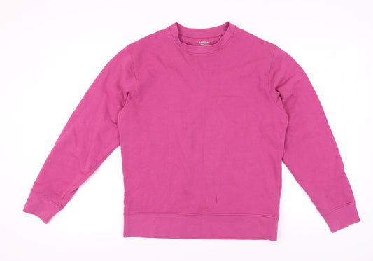 Additional front view of ANYDAY John Lewis Men's Pink Crew Neck Sweatshirt L
